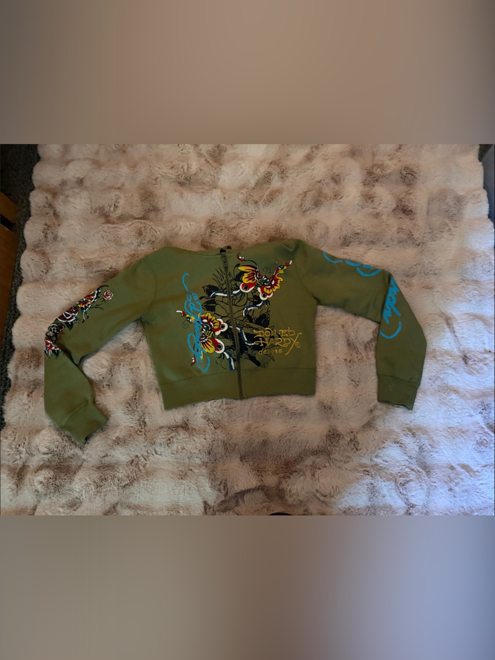 Green cropped Ed Hardy